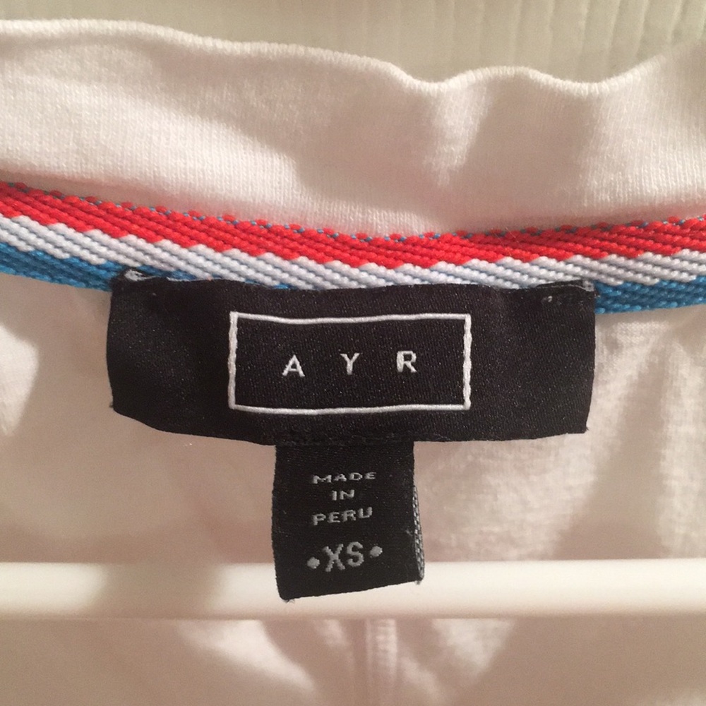 AYR ZITO WHITE T-SHIRT